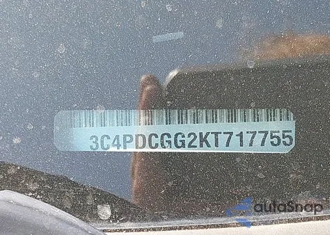 2019 Dodge Journey Crossroad из США, поврежденный, VIN 3C4PDCGG2KT717755